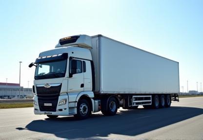 Camion con container refrigerato
